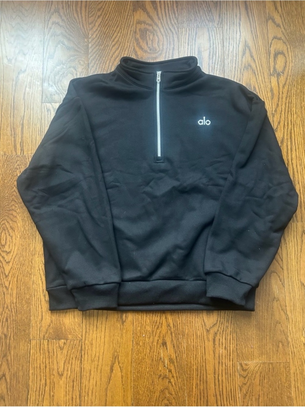 ALO Yoga Men’s Black Half-Zip Sweater